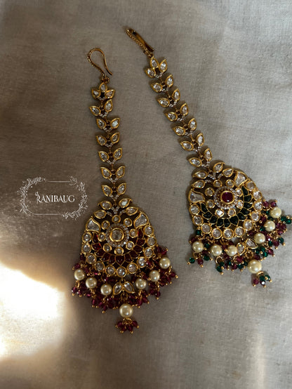Vrushti Designer Traditional Maang Tikka Jewellery For Wedding By Ranibaug