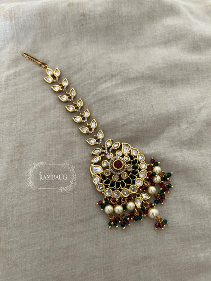 Vrushti Designer Traditional Maang Tikka Jewellery For Wedding By Ranibaug