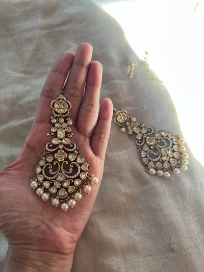 Karuna Bridal Kundan Earrings Premium Artificial Jewelry | Ranibaug
