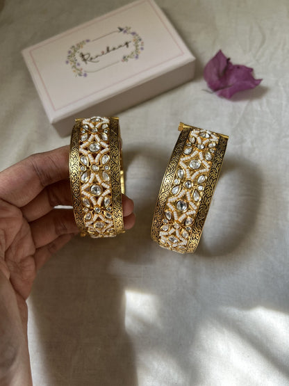 Krisha Latest Unique Kundan Bangle Designs By Ranibaug