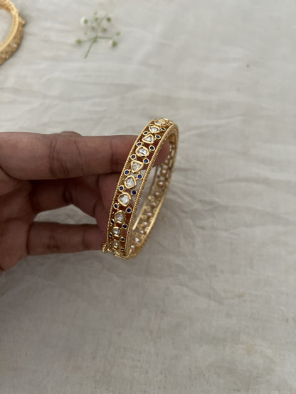 Ridhima Antique Kundan Premium Gold Bangles By Ranibaug