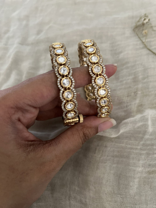 Parineeti Gold And Kundan Bridal Bangles Indian By Ranibaug