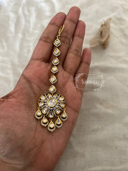 Yashi Polki Kundan Bridal Maang Tikka By Ranibaug